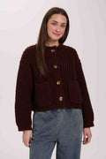 24colours Cardigan Brown