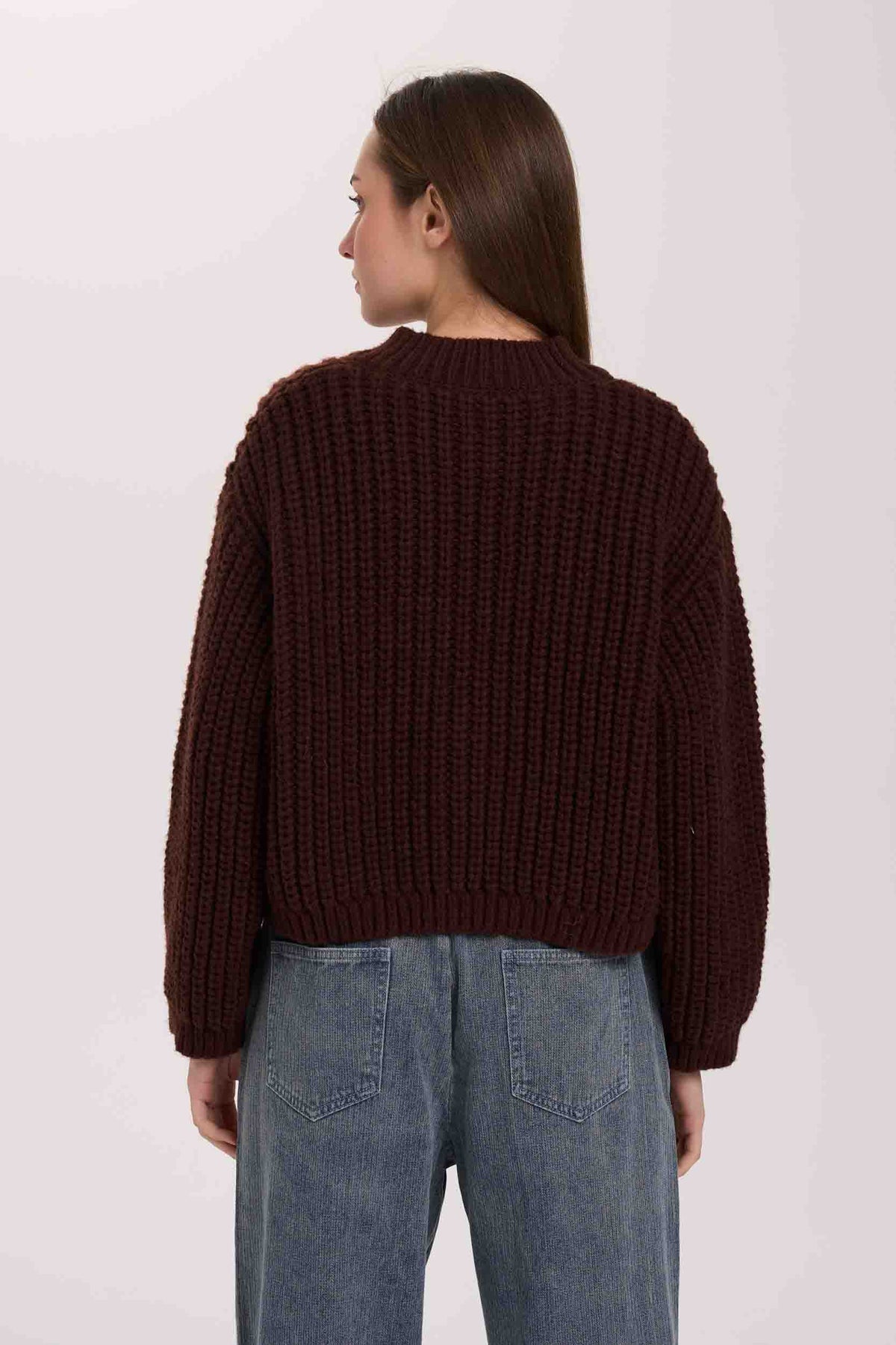 24colours Cardigan Brown