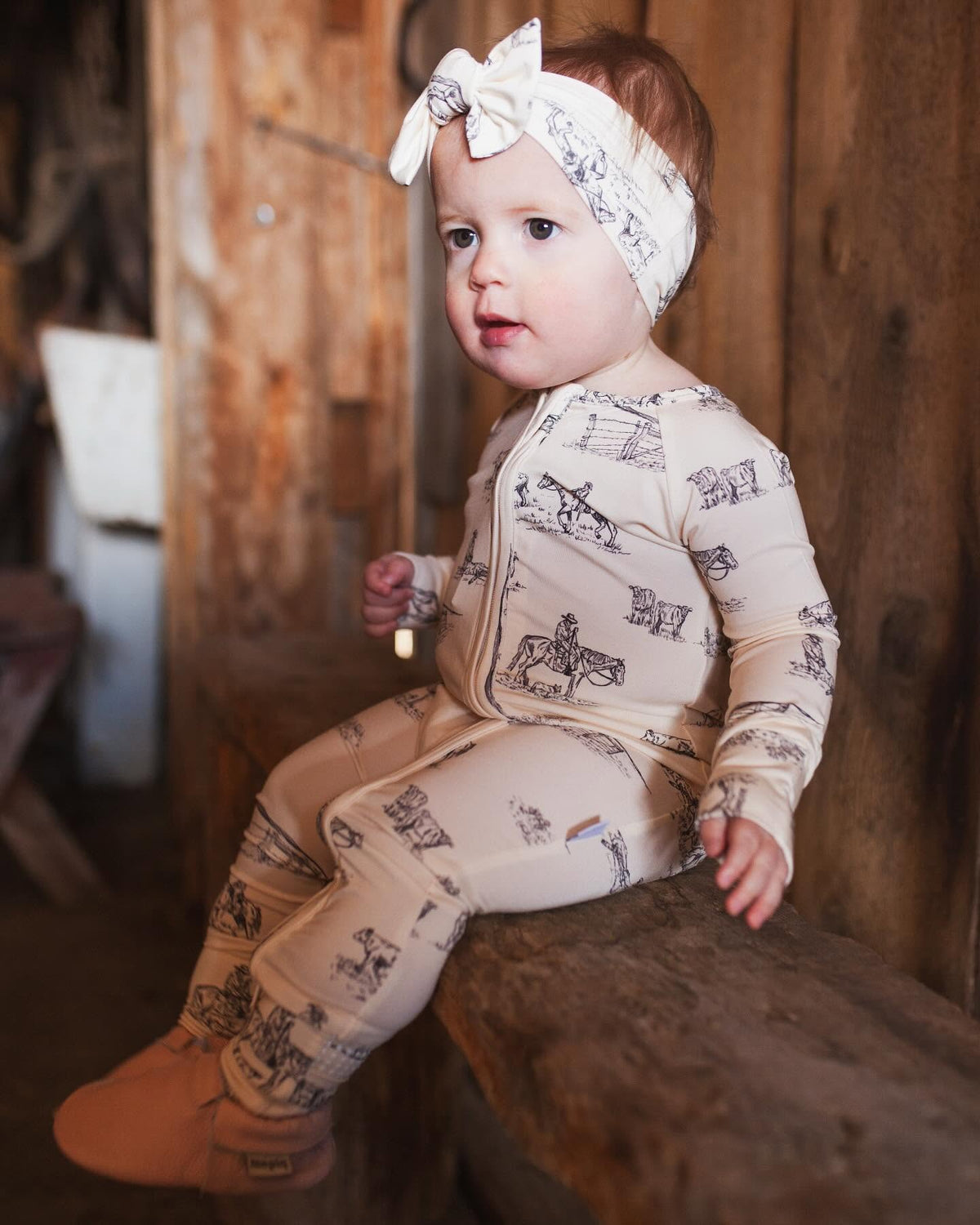 {Prairie Cowboy} Infant Sleepwear
