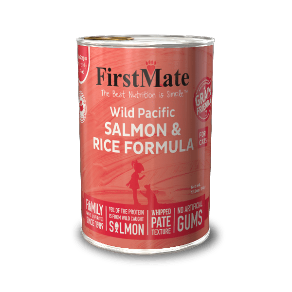 FirstMate Wild Pacific Salmon & Rice Formula for Cats 12.2oz