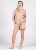 Recycled Poly/ Cotton Fleece Mid Shorts