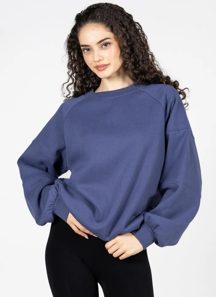 Recycled Poly/Cotton Fleece Oversized Crew