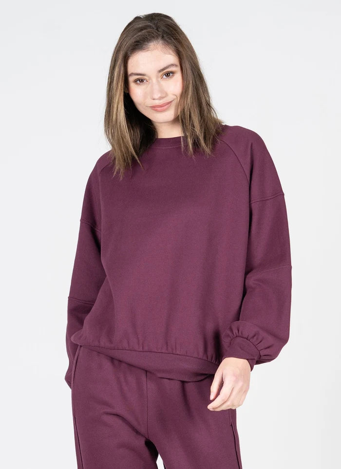Recycled Poly/Cotton Fleece Oversized Crew