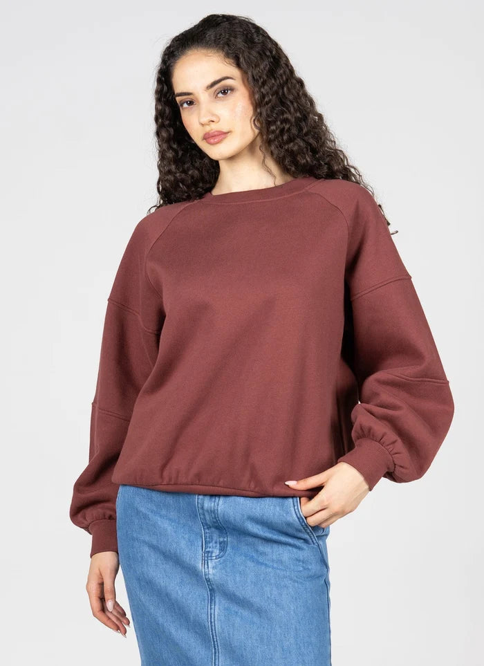 Recycled Poly/Cotton Fleece Oversized Crew