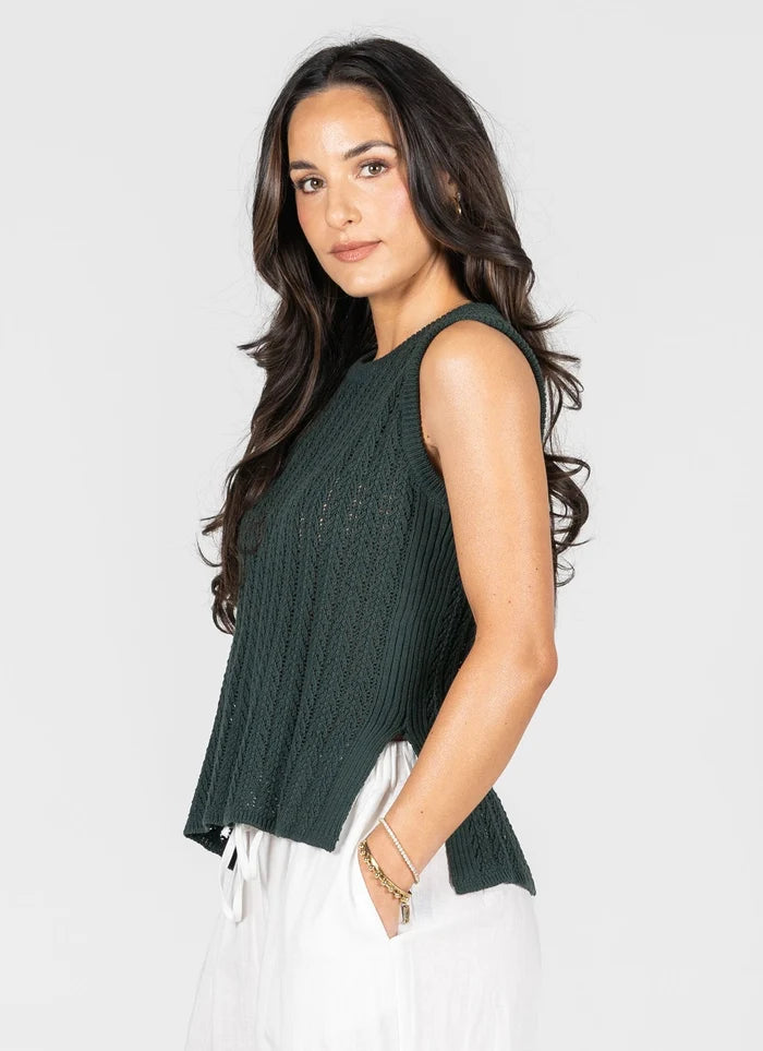 Knit Pattern Tank Top