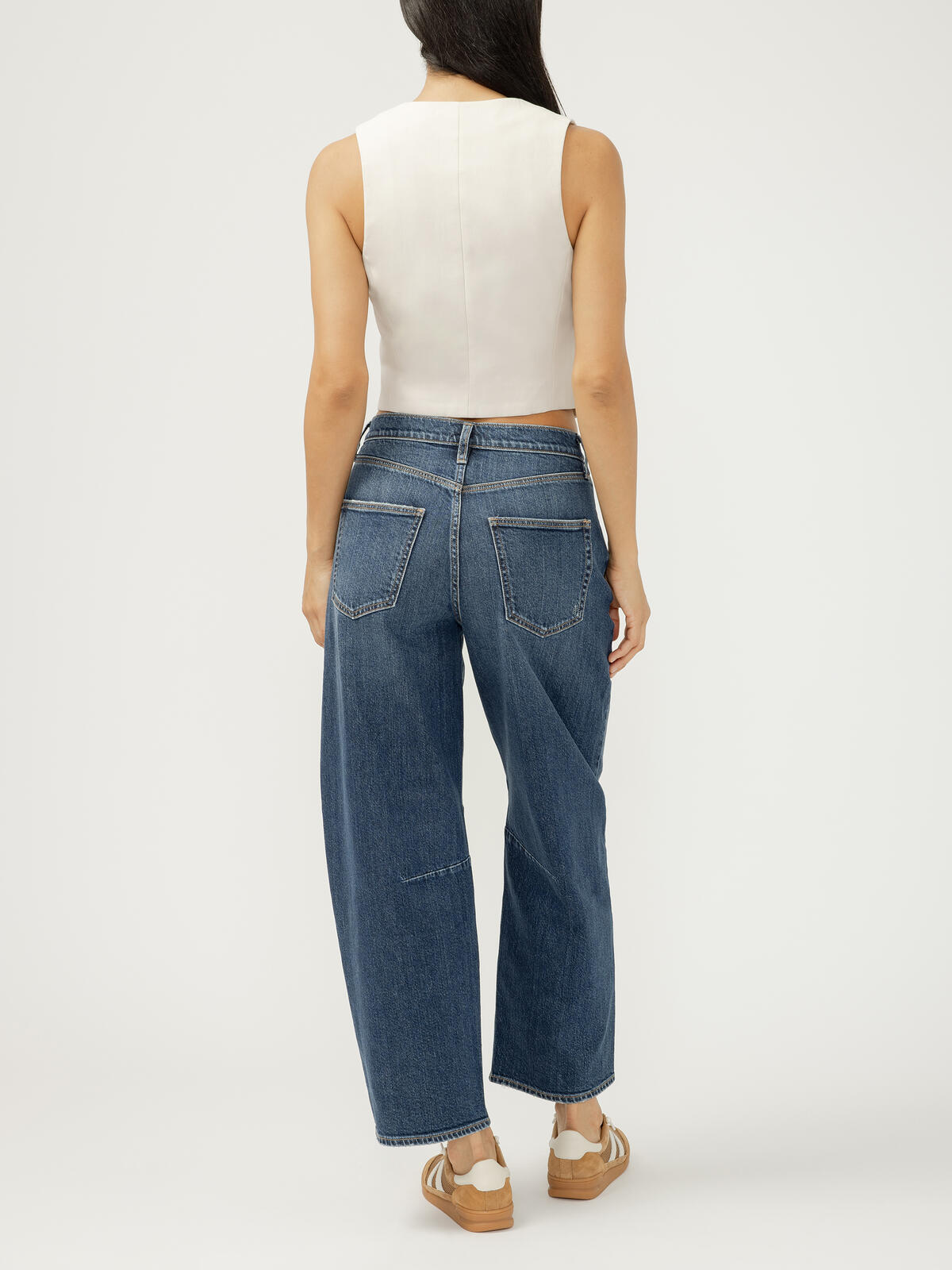 Silver Jeans High Rise Barrel Leg Jeans