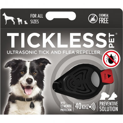 Tickless Pet Classic Black Medallion