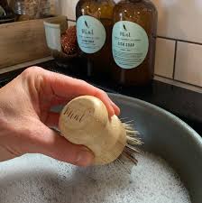 Mint Bamboo Dish Brush